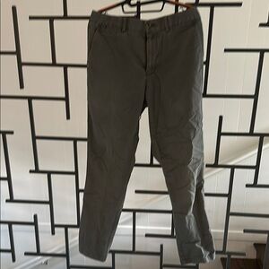 Tailorbyrd Gray Chinos Classic Straight-Leg Pants